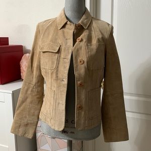 Bebe | vintage leather suede jacket